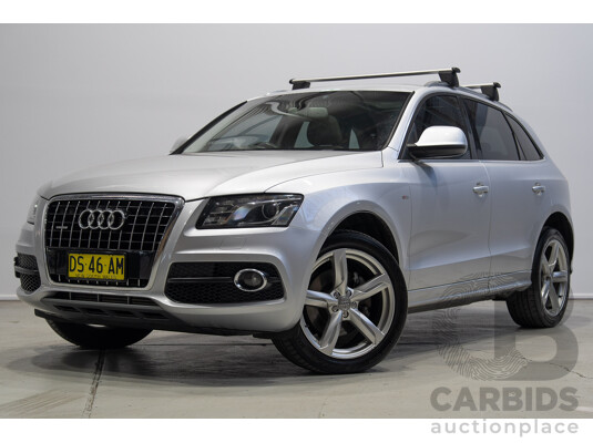 8/2010 Audi Q5 TDI Quattro S-Line (AWD) 8R MY11 4d Wagon Ice Silver Metallic Turbo Diesel V6 3.0L