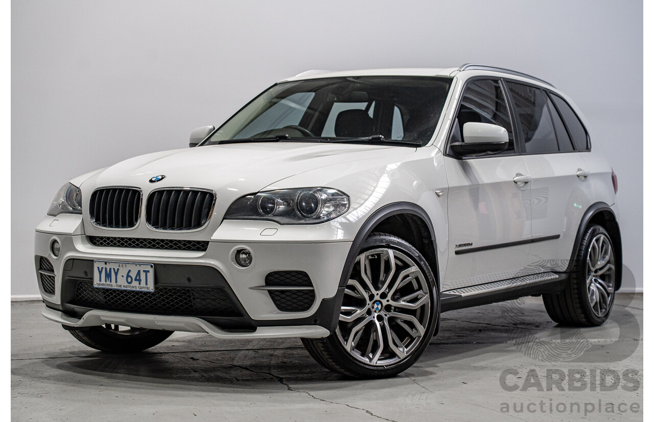 01/2013 BMW X5 Xdrive 30d E70 (AWD) MY12 Upgrade 4d Wagon Alpine White Turbo Diesel 3.0L