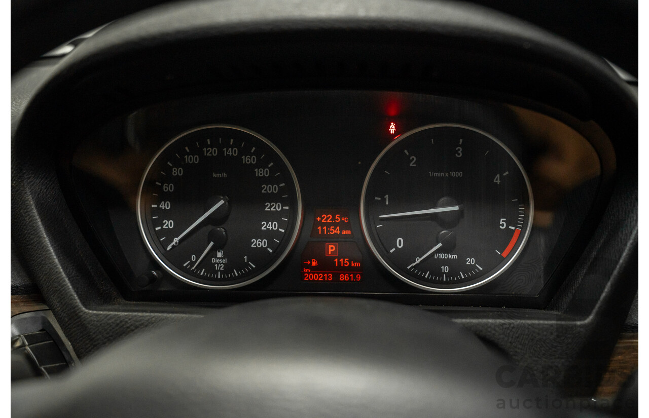 01/2013 BMW X5 Xdrive 30d E70 (AWD) MY12 Upgrade 4d Wagon Alpine White Turbo Diesel 3.0L