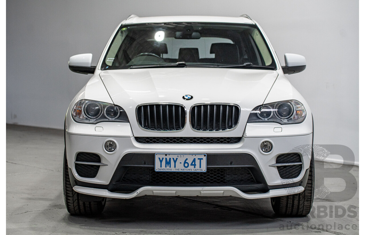 01/2013 BMW X5 Xdrive 30d E70 (AWD) MY12 Upgrade 4d Wagon Alpine White Turbo Diesel 3.0L
