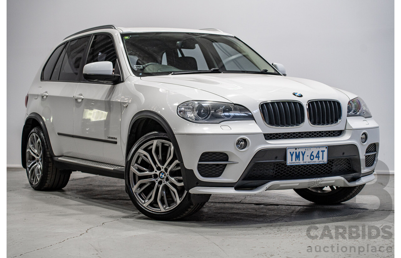 01/2013 BMW X5 Xdrive 30d E70 (AWD) MY12 Upgrade 4d Wagon Alpine White Turbo Diesel 3.0L