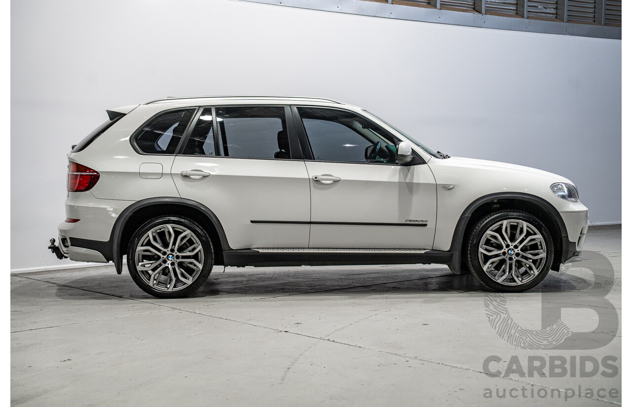 01/2013 BMW X5 Xdrive 30d E70 (AWD) MY12 Upgrade 4d Wagon Alpine White Turbo Diesel 3.0L