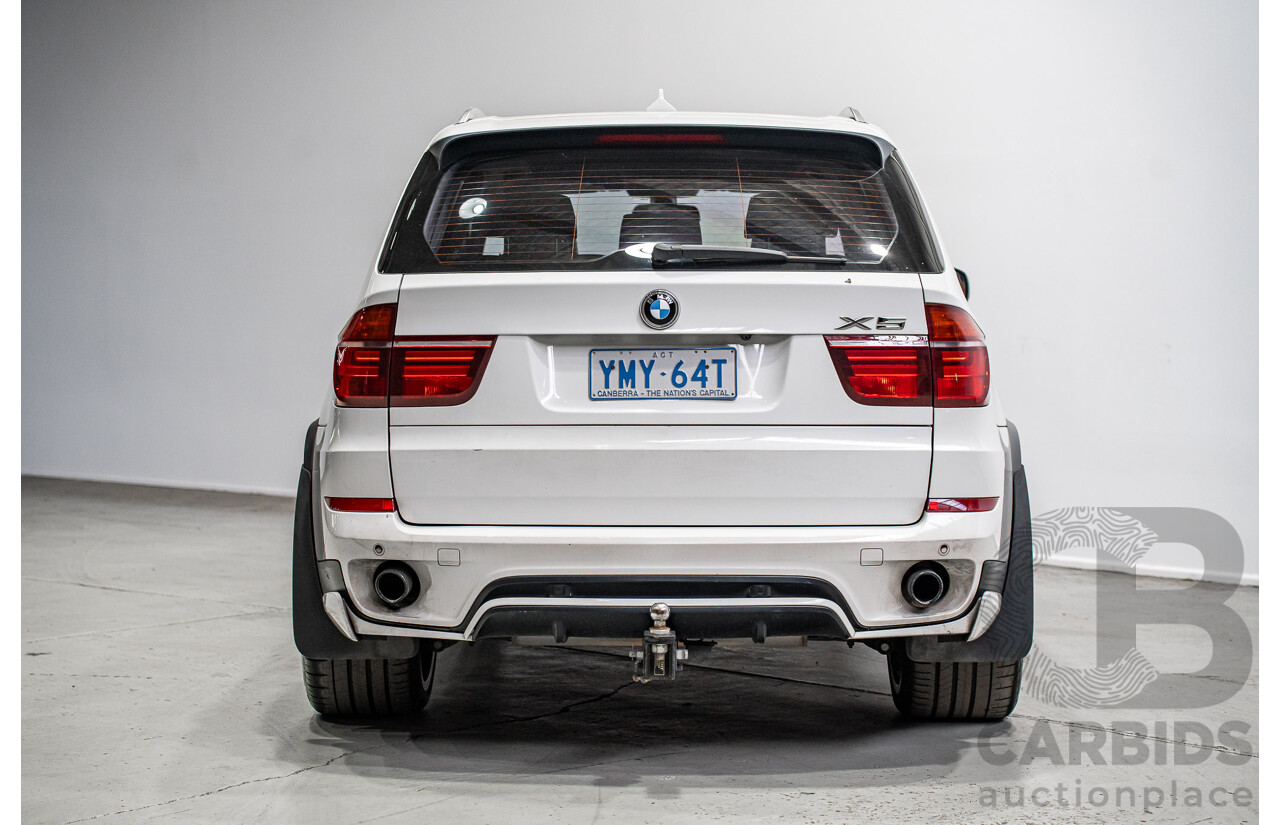 01/2013 BMW X5 Xdrive 30d E70 (AWD) MY12 Upgrade 4d Wagon Alpine White Turbo Diesel 3.0L