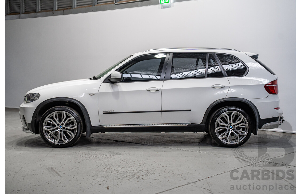 01/2013 BMW X5 Xdrive 30d E70 (AWD) MY12 Upgrade 4d Wagon Alpine White Turbo Diesel 3.0L