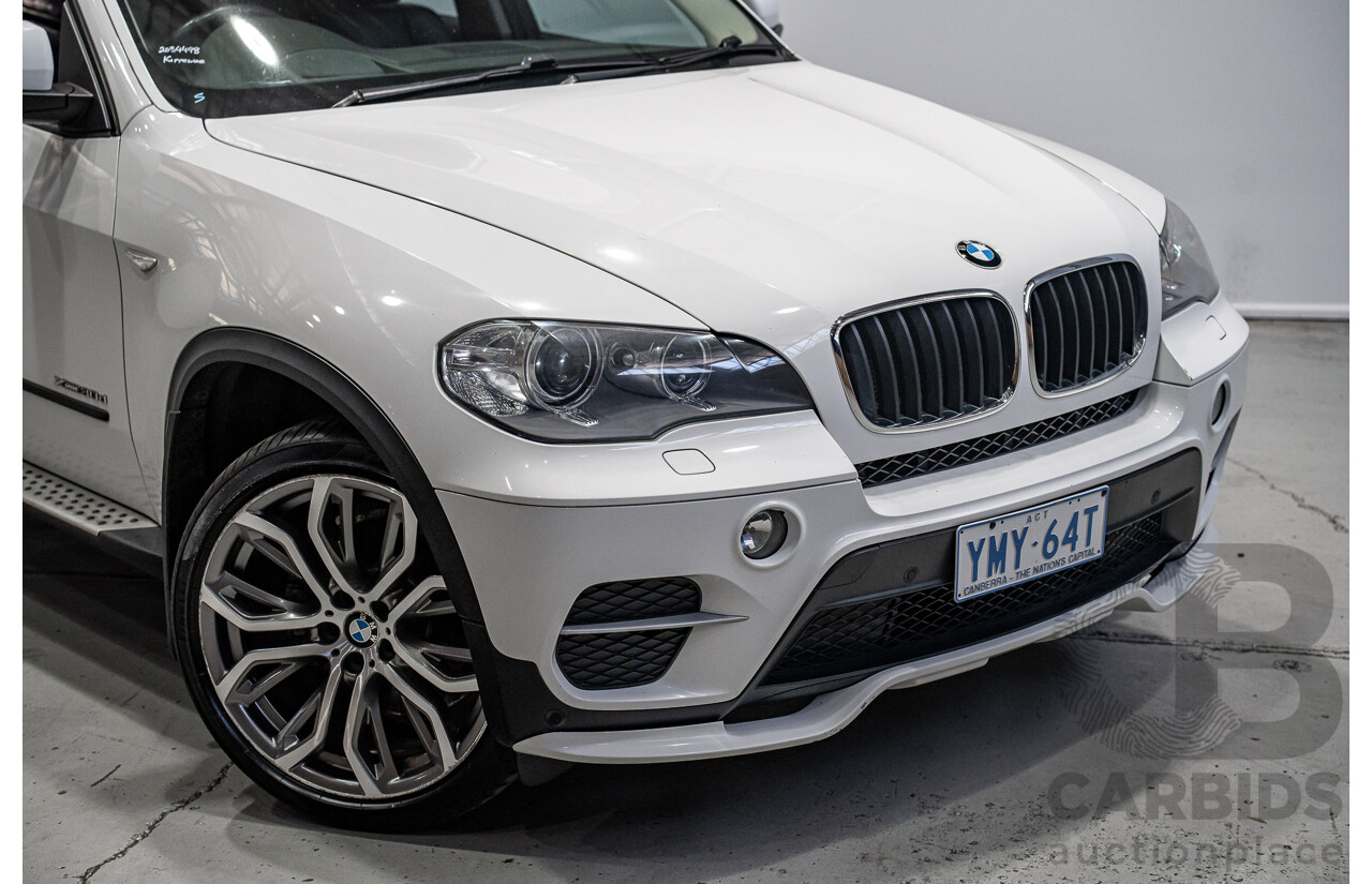 01/2013 BMW X5 Xdrive 30d E70 (AWD) MY12 Upgrade 4d Wagon Alpine White Turbo Diesel 3.0L