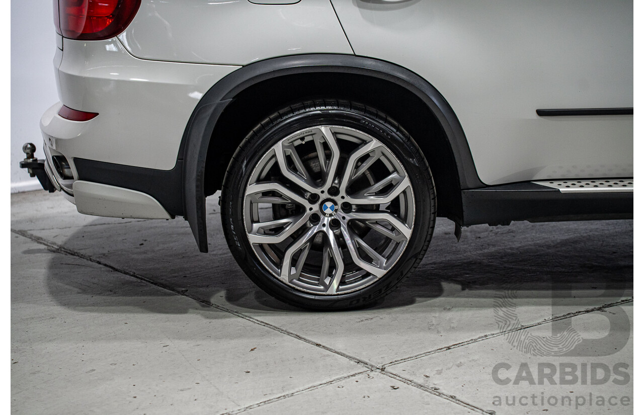 01/2013 BMW X5 Xdrive 30d E70 (AWD) MY12 Upgrade 4d Wagon Alpine White Turbo Diesel 3.0L