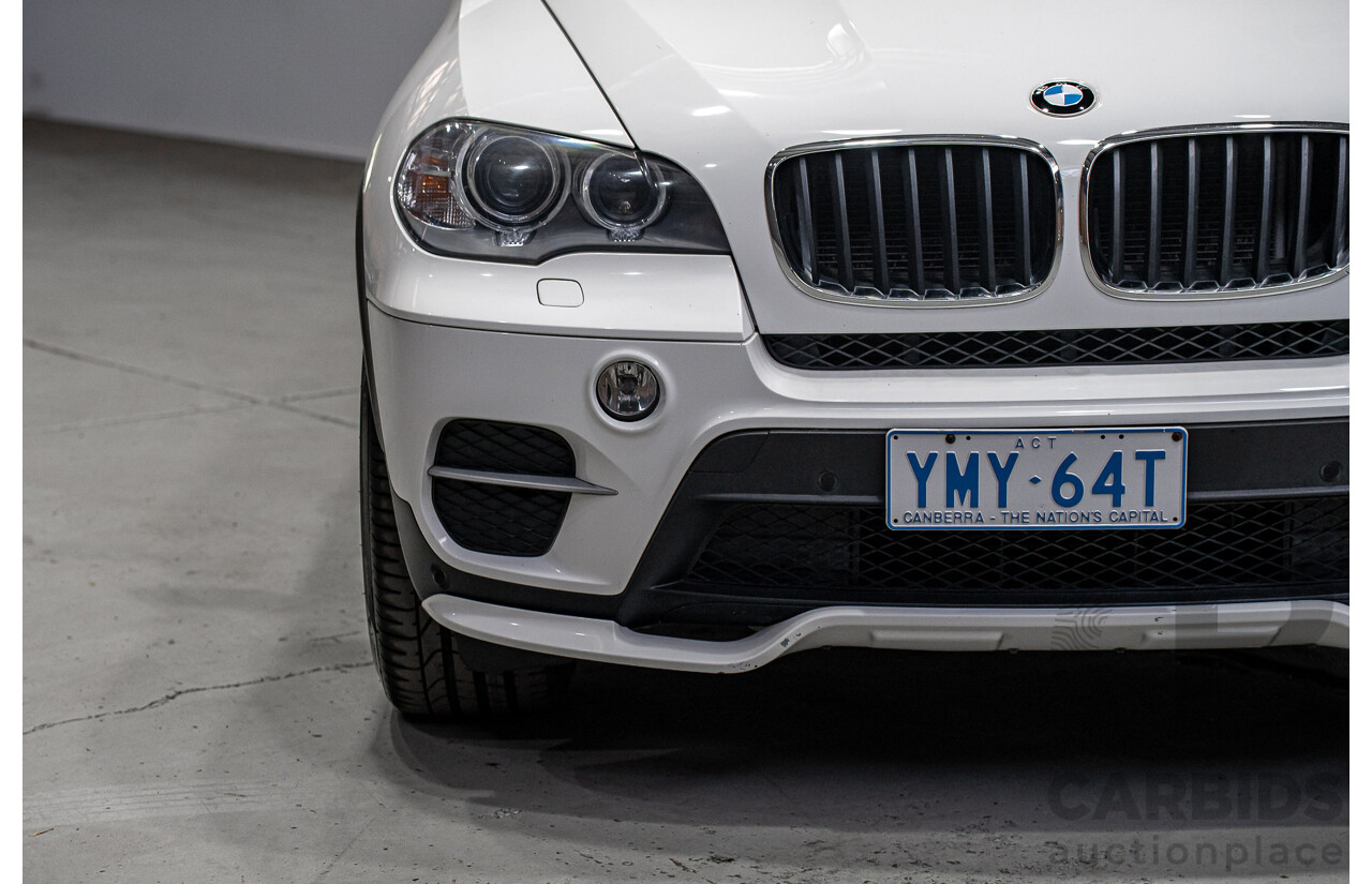 01/2013 BMW X5 Xdrive 30d E70 (AWD) MY12 Upgrade 4d Wagon Alpine White Turbo Diesel 3.0L
