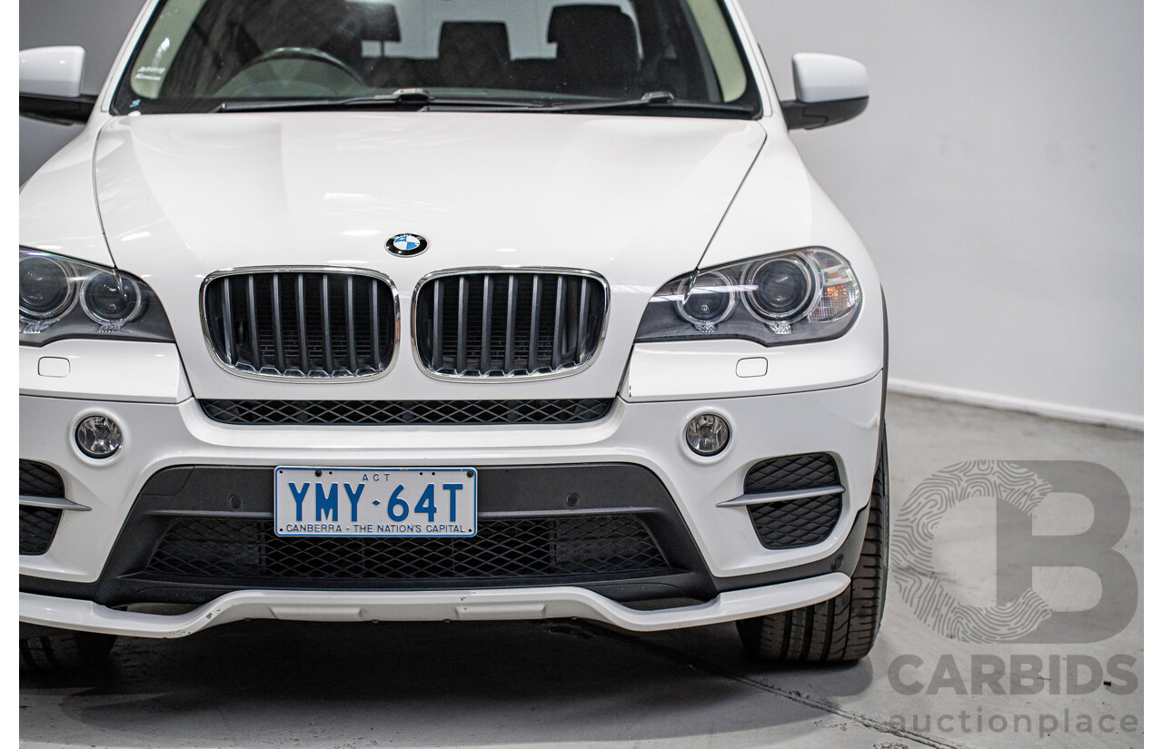 01/2013 BMW X5 Xdrive 30d E70 (AWD) MY12 Upgrade 4d Wagon Alpine White Turbo Diesel 3.0L