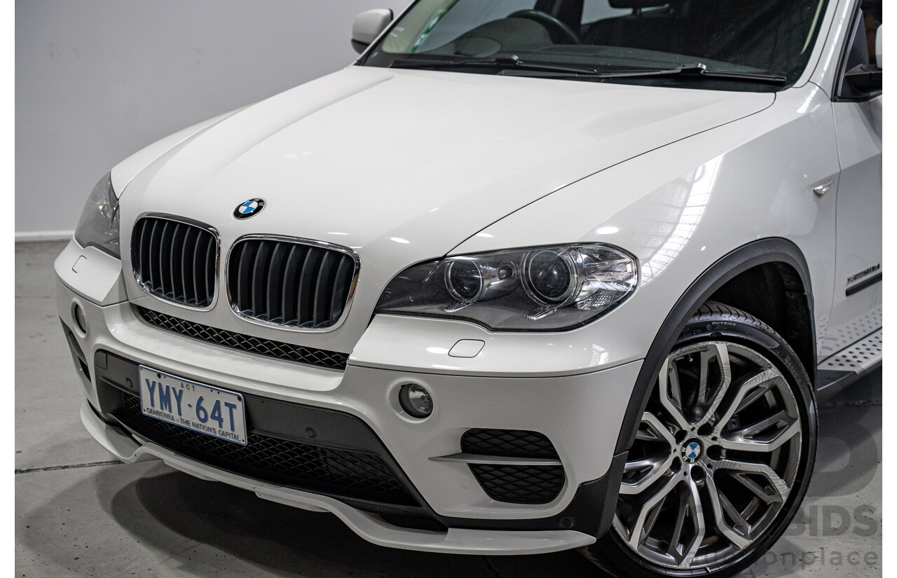 01/2013 BMW X5 Xdrive 30d E70 (AWD) MY12 Upgrade 4d Wagon Alpine White Turbo Diesel 3.0L