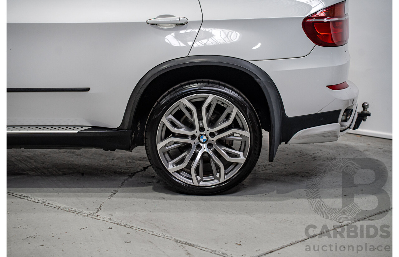01/2013 BMW X5 Xdrive 30d E70 (AWD) MY12 Upgrade 4d Wagon Alpine White Turbo Diesel 3.0L