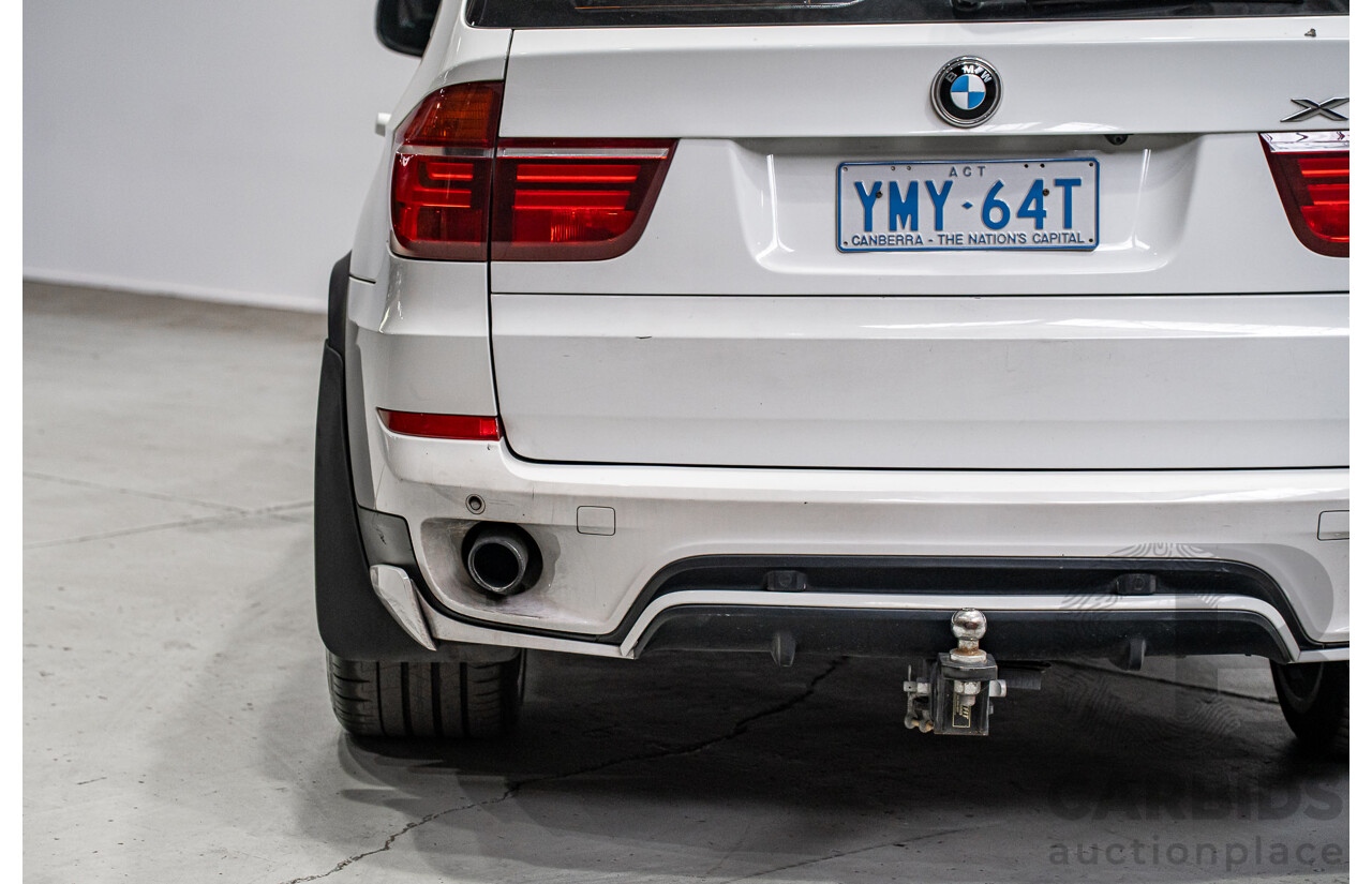 01/2013 BMW X5 Xdrive 30d E70 (AWD) MY12 Upgrade 4d Wagon Alpine White Turbo Diesel 3.0L