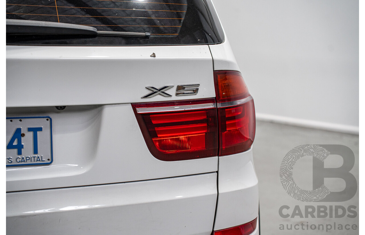 01/2013 BMW X5 Xdrive 30d E70 (AWD) MY12 Upgrade 4d Wagon Alpine White Turbo Diesel 3.0L