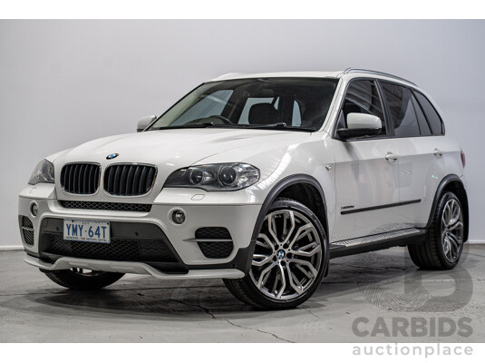 01/2013 BMW X5 Xdrive 30d E70 (AWD) MY12 Upgrade 4d Wagon Alpine White Turbo Diesel 3.0L