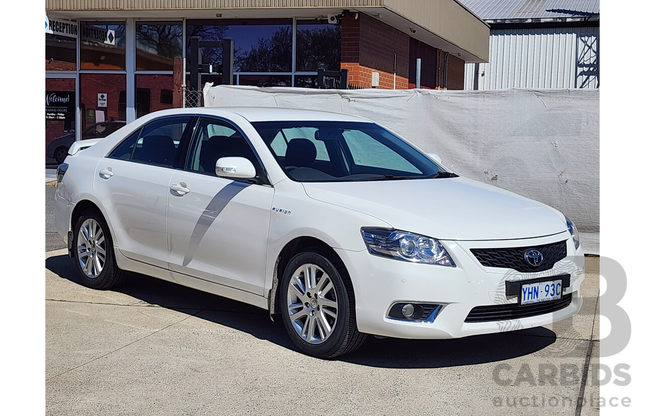 07/2011 Toyota Aurion Touring SE GSV40R 09 UPGRADE 4d Sedan White 3.5L