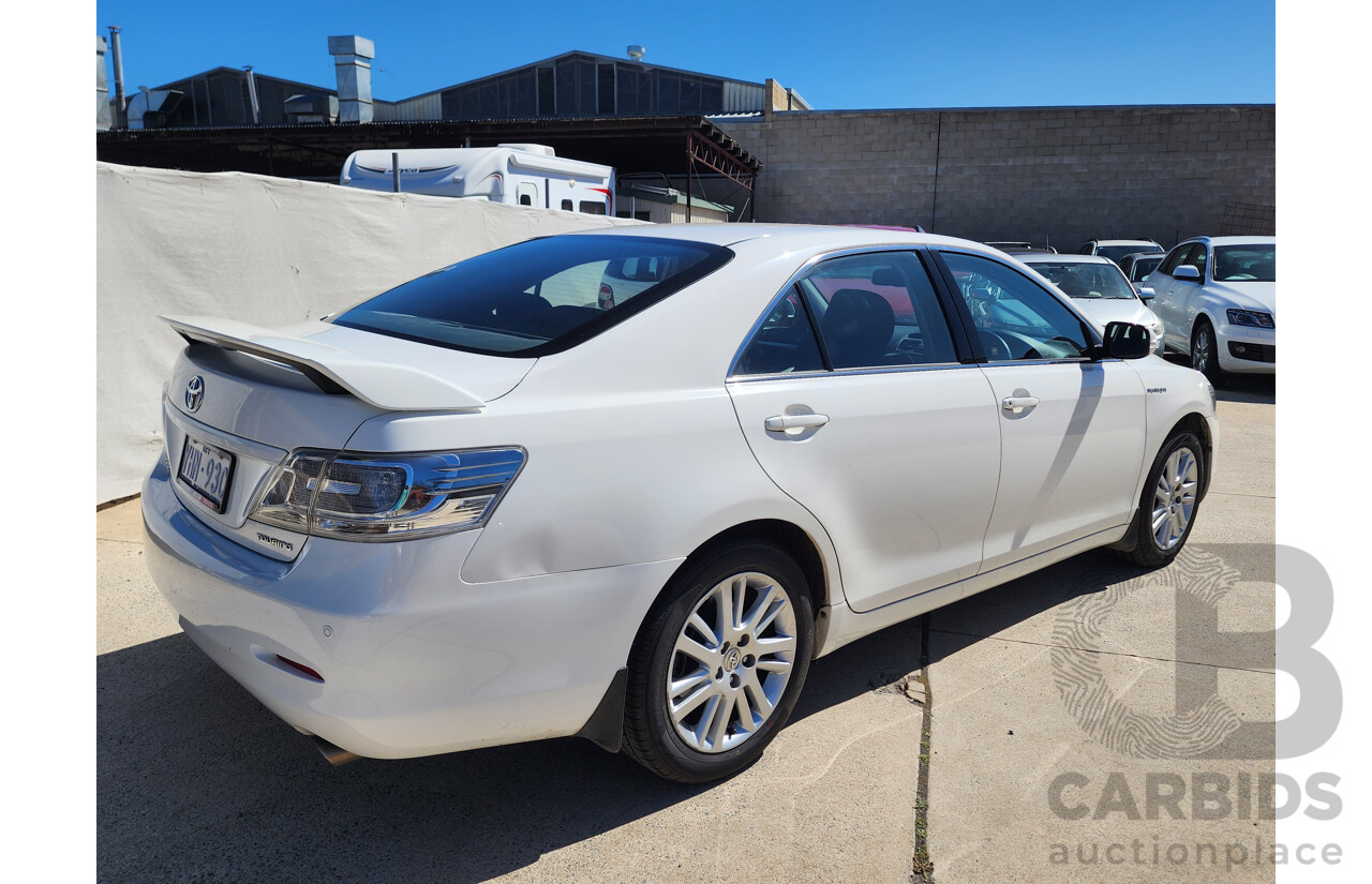 07/2011 Toyota Aurion Touring SE GSV40R 09 UPGRADE 4d Sedan White 3.5L