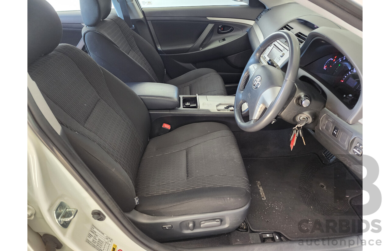 07/2011 Toyota Aurion Touring SE GSV40R 09 UPGRADE 4d Sedan White 3.5L