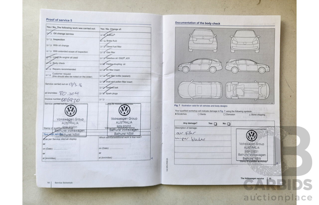 04/2014 Volkswagen Golf 90 TSI AU MY14 5d Hatchback White 1.4L