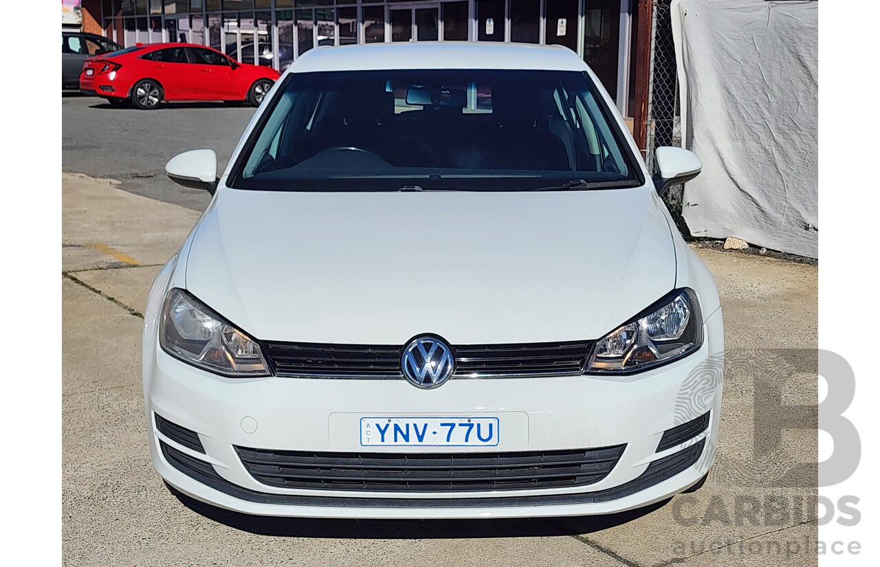 04/2014 Volkswagen Golf 90 TSI AU MY14 5d Hatchback White 1.4L