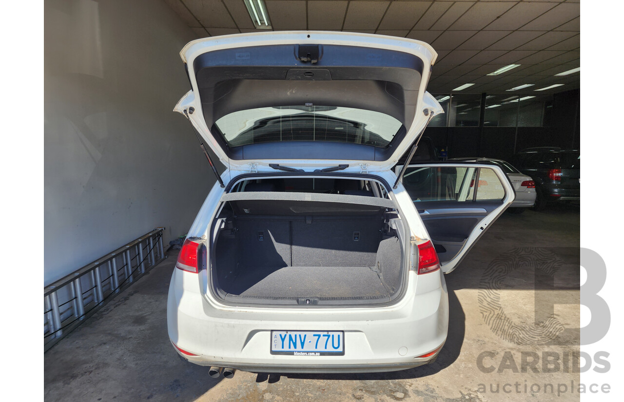 04/2014 Volkswagen Golf 90 TSI AU MY14 5d Hatchback White 1.4L