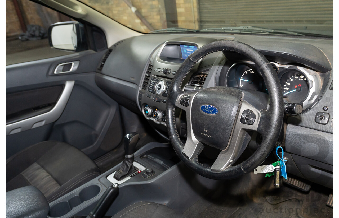 10/2014 Ford Ranger XLT 3.2 (4x4) PX Dual Cab Utility Blue Turbo Diesel 3.2L