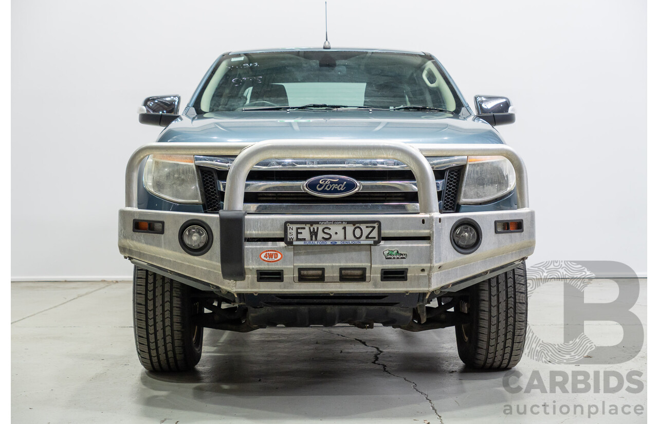 10/2014 Ford Ranger XLT 3.2 (4x4) PX Dual Cab Utility Blue Turbo Diesel 3.2L