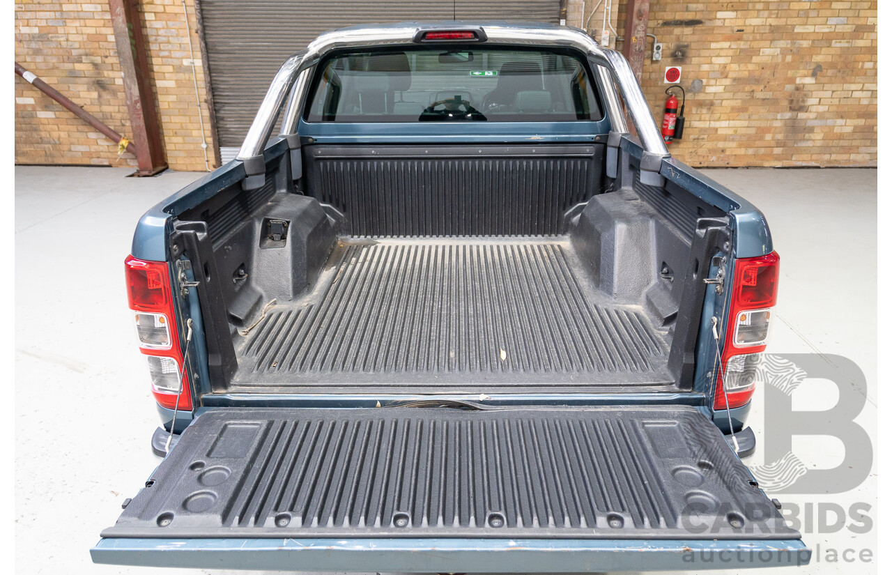 10/2014 Ford Ranger XLT 3.2 (4x4) PX Dual Cab Utility Blue Turbo Diesel 3.2L