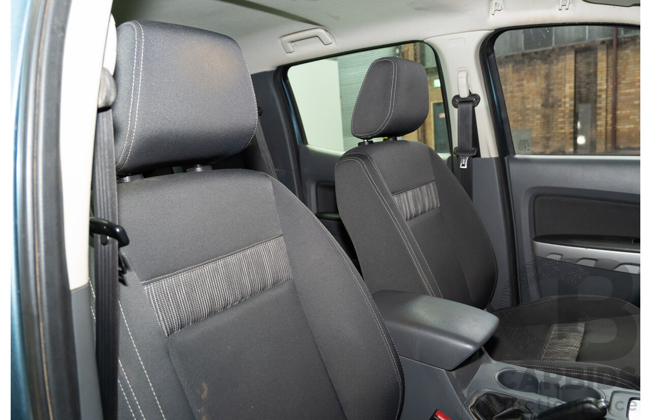 10/2014 Ford Ranger XLT 3.2 (4x4) PX Dual Cab Utility Blue Turbo Diesel 3.2L