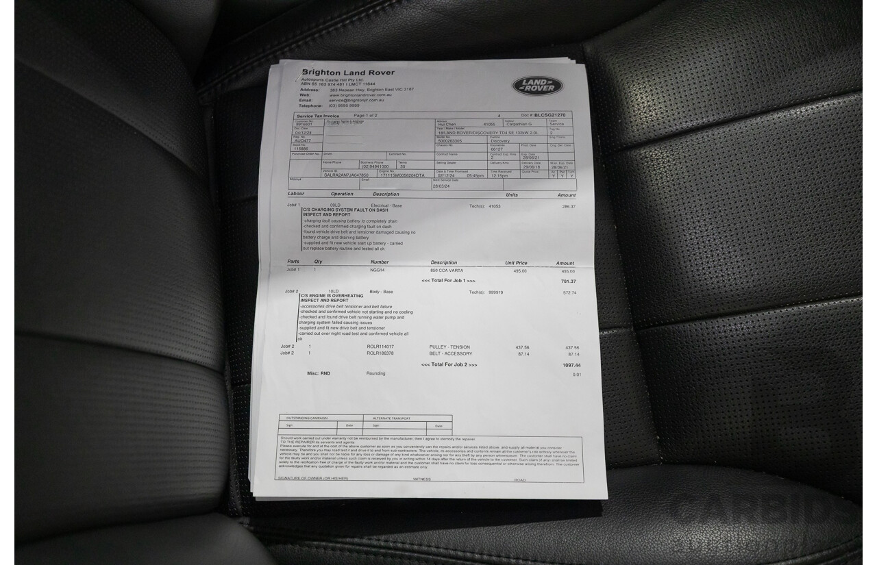 1/2018 Land Rover Discovery SD4 HSE (AWD) MY18 4d Wagon Storm Grey Twin Turbo Diesel 2.0L - 7 Seater