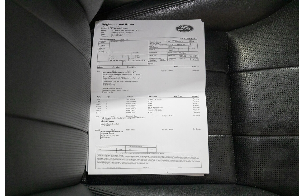 1/2018 Land Rover Discovery SD4 HSE (AWD) MY18 4d Wagon Storm Grey Twin Turbo Diesel 2.0L - 7 Seater