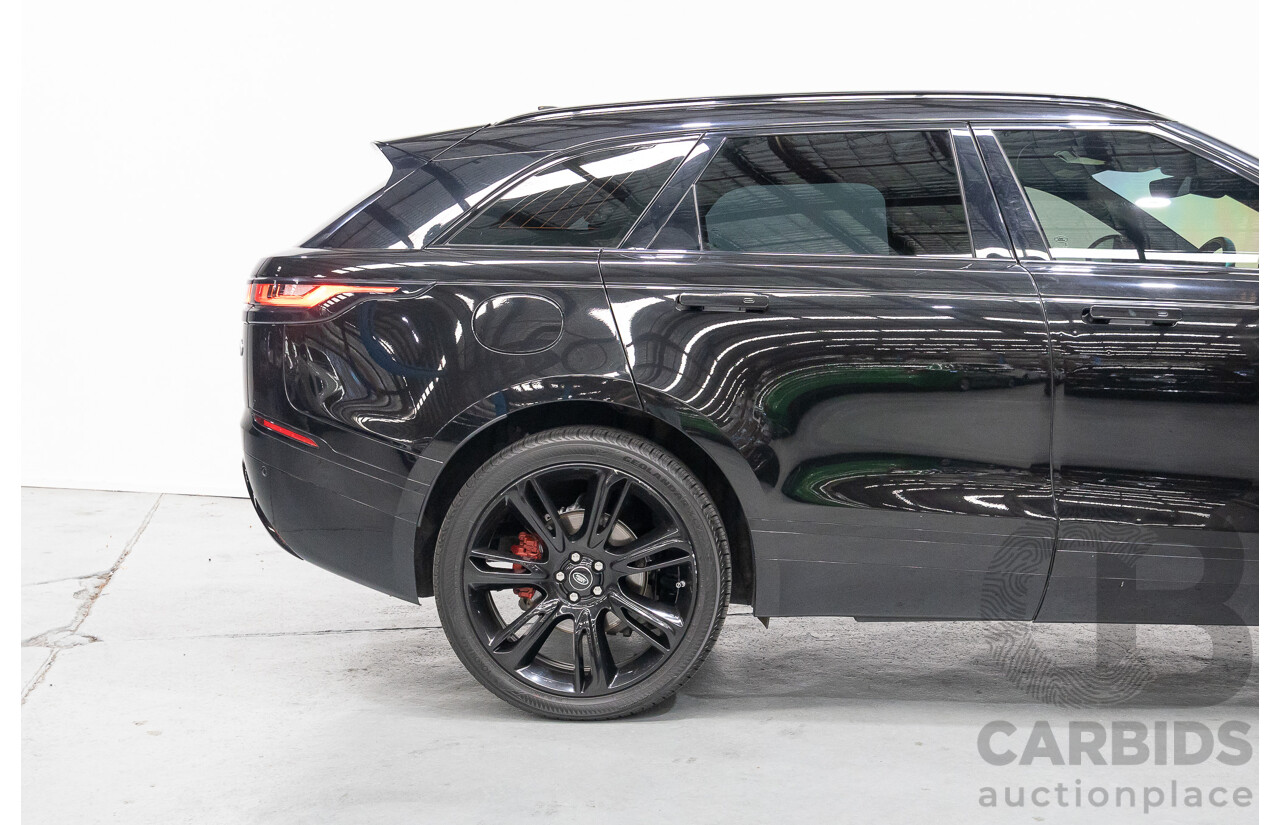 1/2018 Range Rover Velar D240 R-Dynamic S (AWD) MY18 4d Wagon Santori Black Metallic Twin Turbo Diesel 2.0L