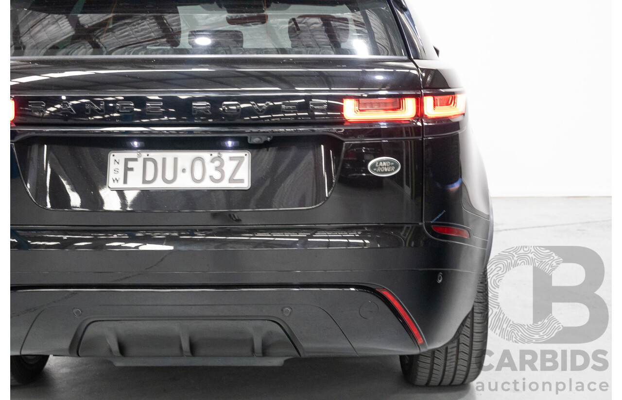 1/2018 Range Rover Velar D240 R-Dynamic S (AWD) MY18 4d Wagon Santori Black Metallic Twin Turbo Diesel 2.0L