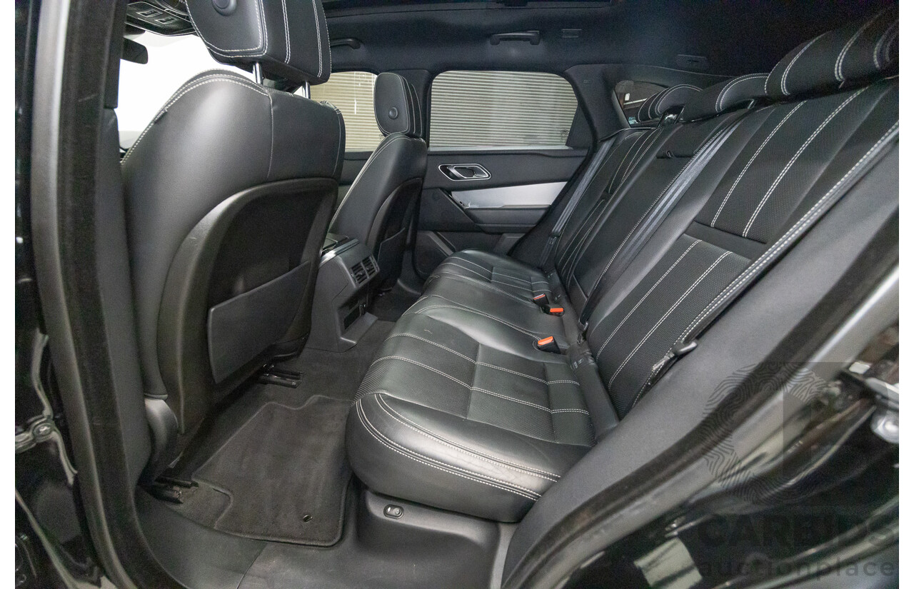 1/2018 Range Rover Velar D240 R-Dynamic S (AWD) MY18 4d Wagon Santori Black Metallic Twin Turbo Diesel 2.0L