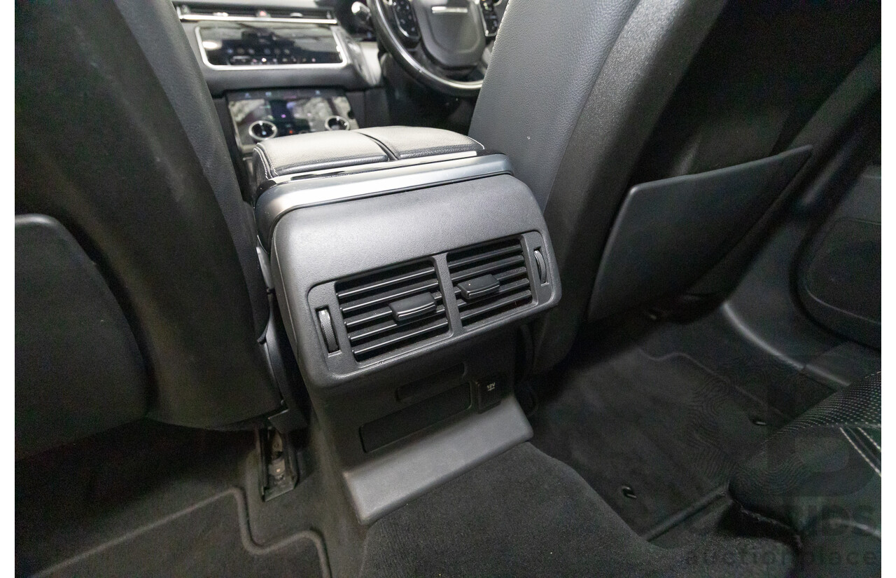 1/2018 Range Rover Velar D240 R-Dynamic S (AWD) MY18 4d Wagon Santori Black Metallic Twin Turbo Diesel 2.0L
