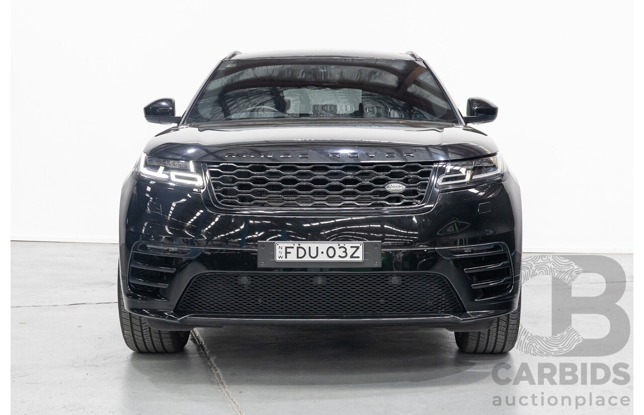 1/2018 Range Rover Velar D240 R-Dynamic S (AWD) MY18 4d Wagon Santori Black Metallic Twin Turbo Diesel 2.0L