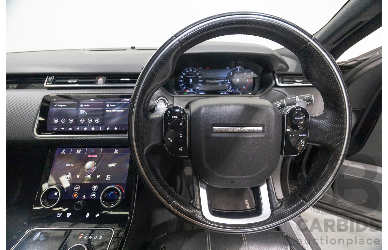 1/2018 Range Rover Velar D240 R-Dynamic S (AWD) MY18 4d Wagon Santori Black Metallic Twin Turbo Diesel 2.0L