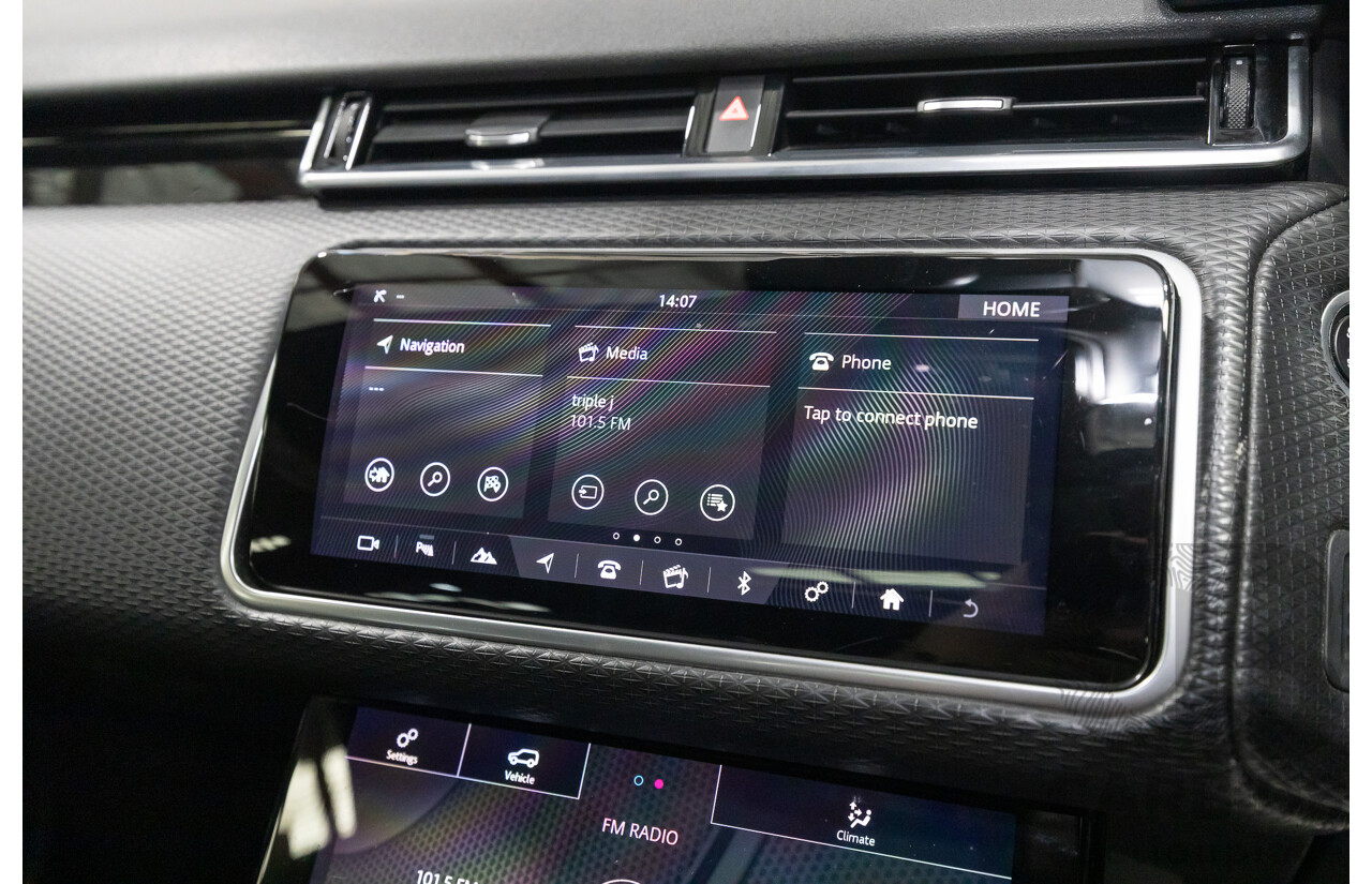 1/2018 Range Rover Velar D240 R-Dynamic S (AWD) MY18 4d Wagon Santori Black Metallic Twin Turbo Diesel 2.0L