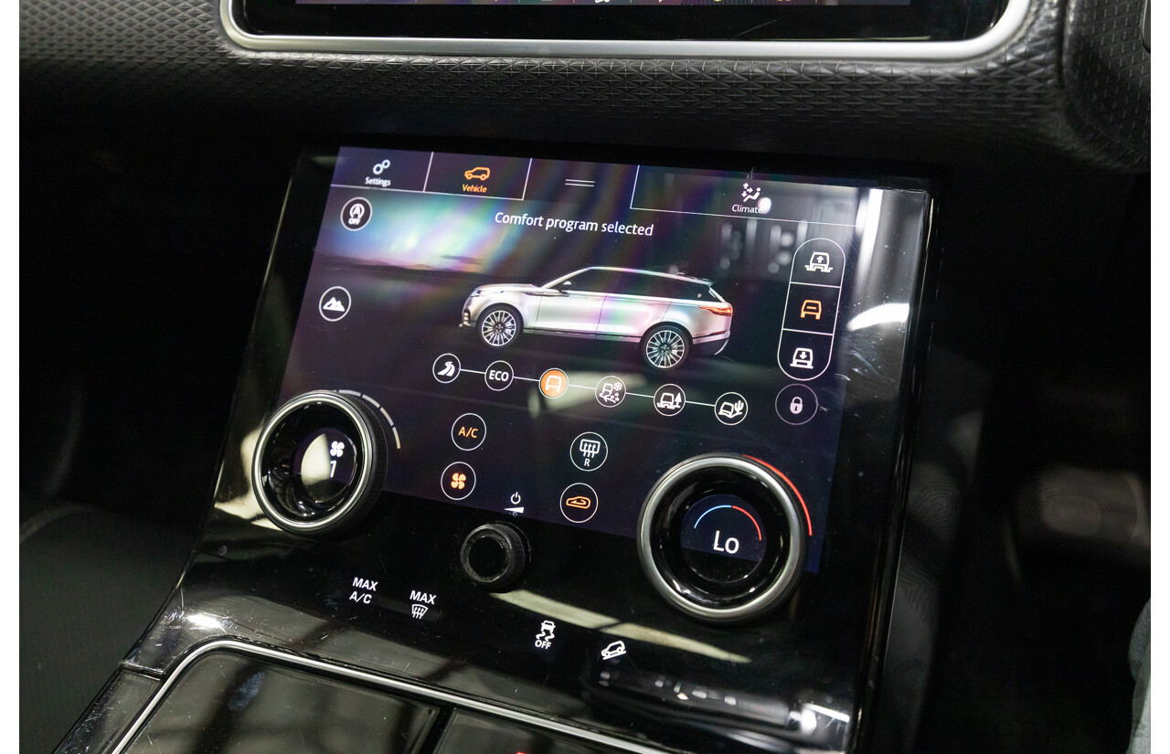 1/2018 Range Rover Velar D240 R-Dynamic S (AWD) MY18 4d Wagon Santori Black Metallic Twin Turbo Diesel 2.0L