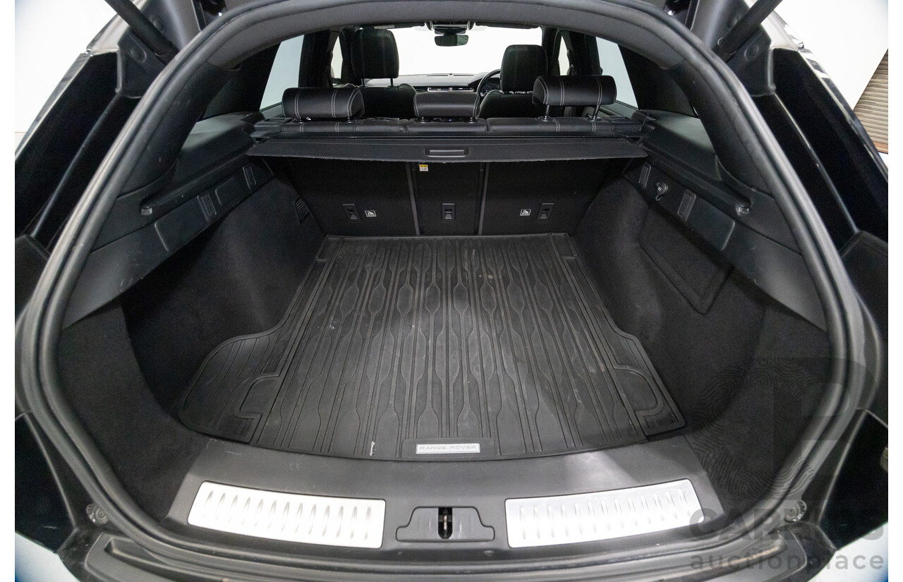 1/2018 Range Rover Velar D240 R-Dynamic S (AWD) MY18 4d Wagon Santori Black Metallic Twin Turbo Diesel 2.0L