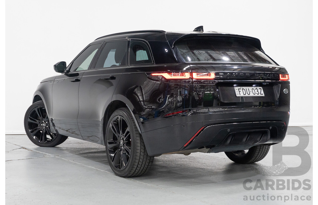 1/2018 Range Rover Velar D240 R-Dynamic S (AWD) MY18 4d Wagon Santori Black Metallic Twin Turbo Diesel 2.0L