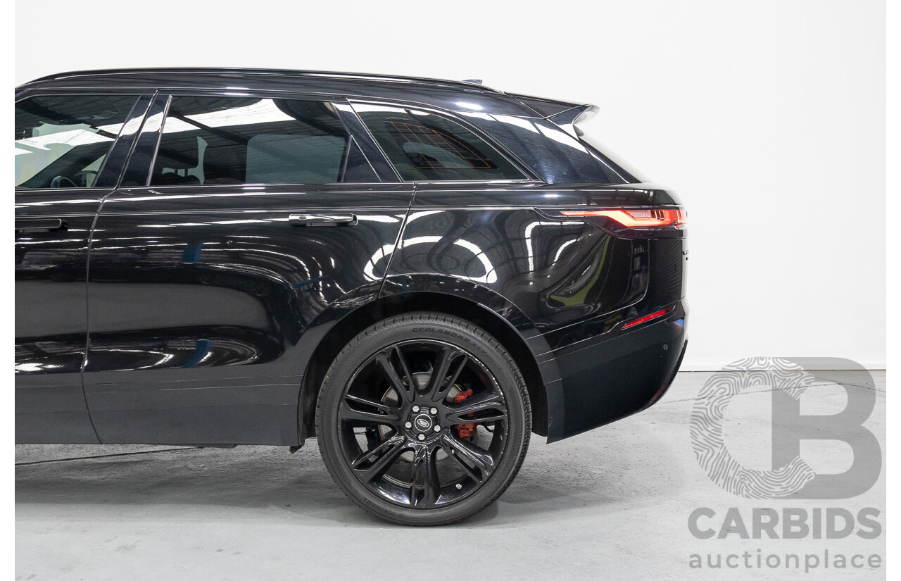 1/2018 Range Rover Velar D240 R-Dynamic S (AWD) MY18 4d Wagon Santori Black Metallic Twin Turbo Diesel 2.0L