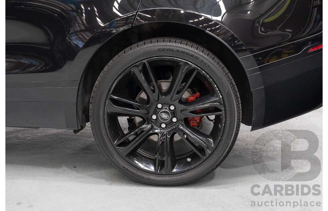 1/2018 Range Rover Velar D240 R-Dynamic S (AWD) MY18 4d Wagon Santori Black Metallic Twin Turbo Diesel 2.0L
