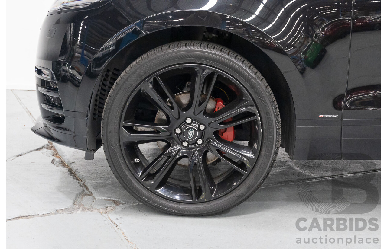 1/2018 Range Rover Velar D240 R-Dynamic S (AWD) MY18 4d Wagon Santori Black Metallic Twin Turbo Diesel 2.0L