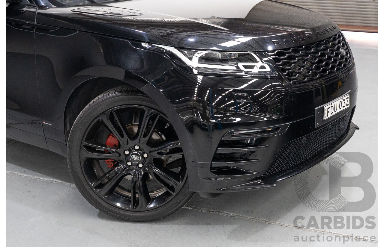 1/2018 Range Rover Velar D240 R-Dynamic S (AWD) MY18 4d Wagon Santori Black Metallic Twin Turbo Diesel 2.0L