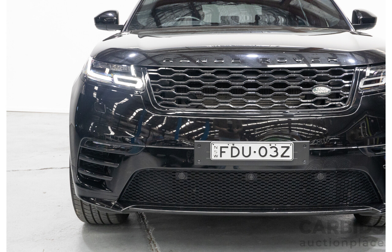 1/2018 Range Rover Velar D240 R-Dynamic S (AWD) MY18 4d Wagon Santori Black Metallic Twin Turbo Diesel 2.0L
