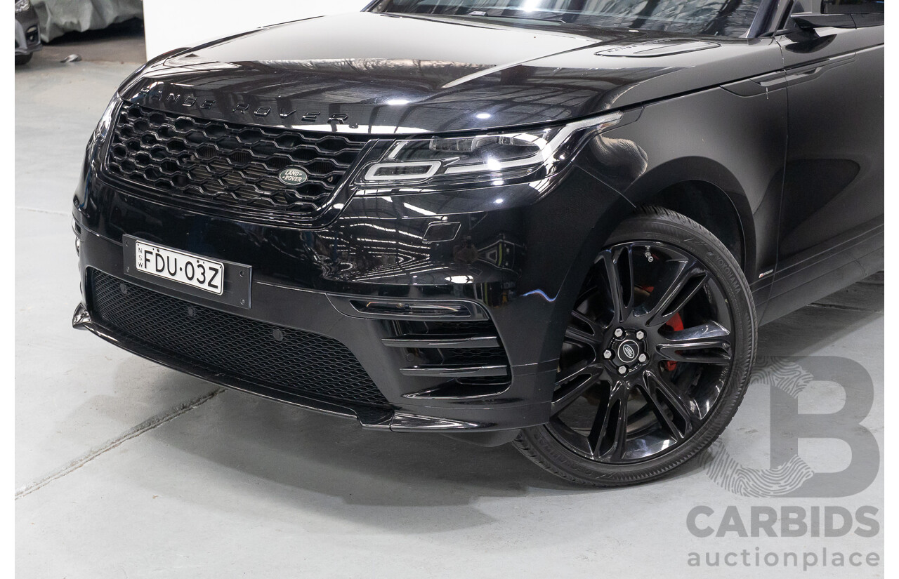 1/2018 Range Rover Velar D240 R-Dynamic S (AWD) MY18 4d Wagon Santori Black Metallic Twin Turbo Diesel 2.0L
