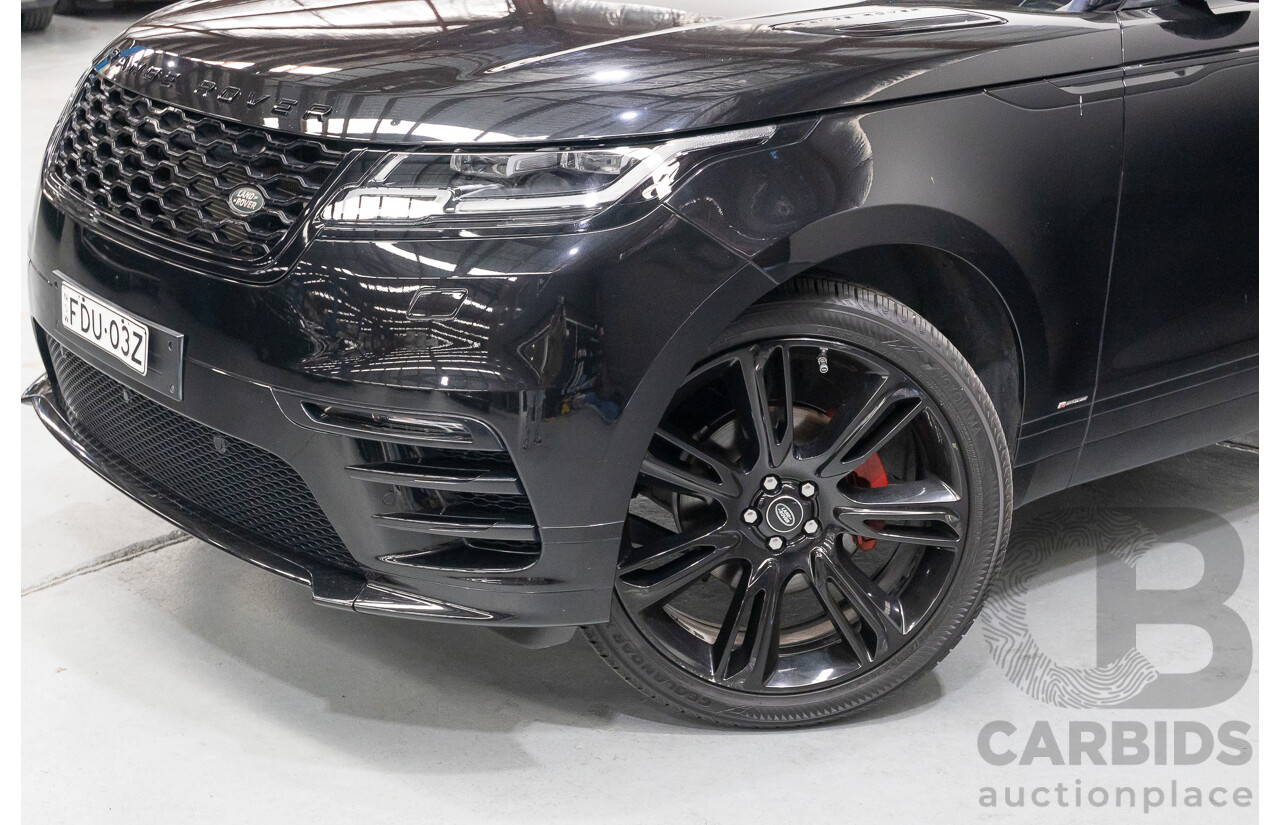 1/2018 Range Rover Velar D240 R-Dynamic S (AWD) MY18 4d Wagon Santori Black Metallic Twin Turbo Diesel 2.0L