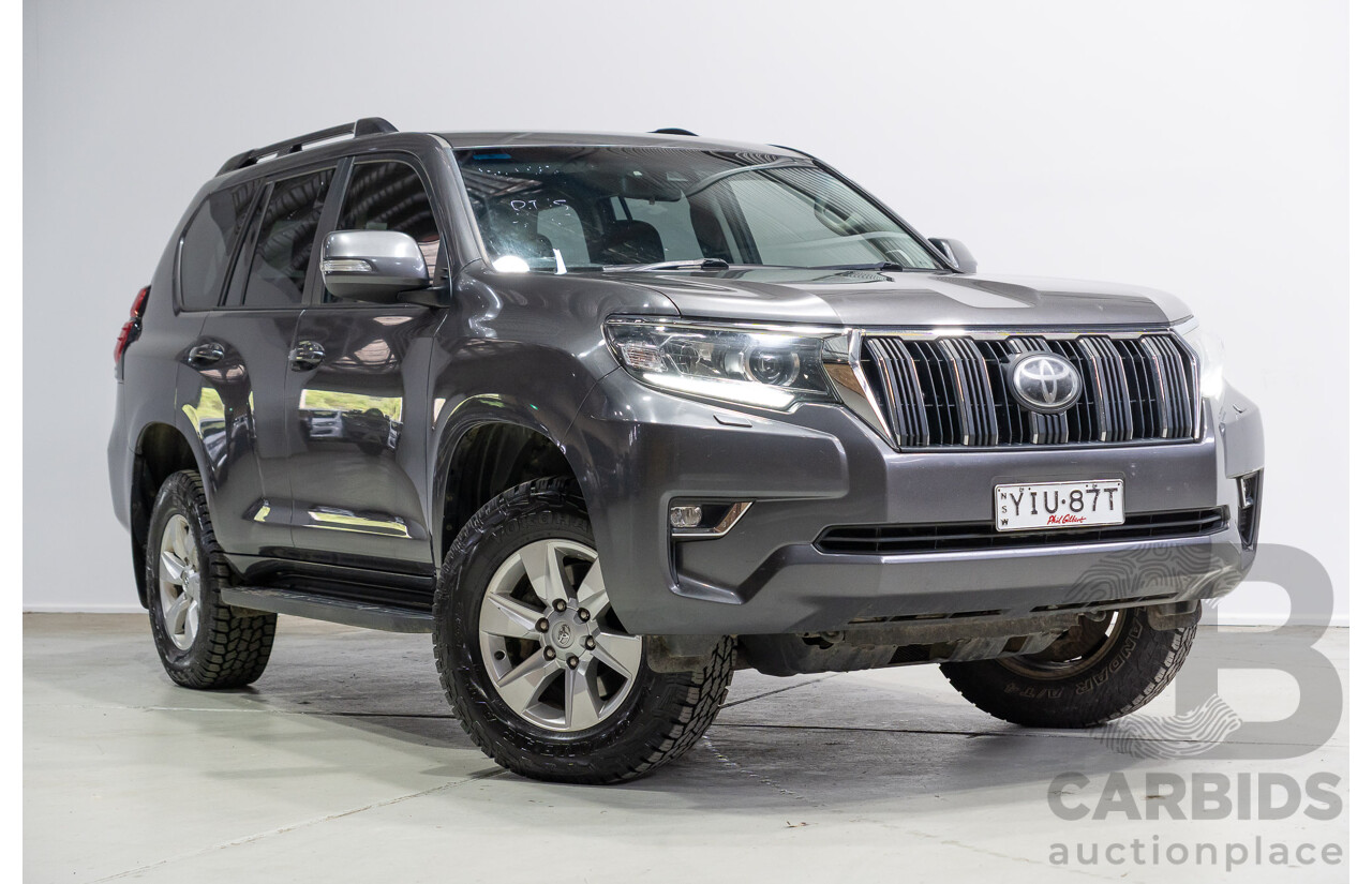 10/2018 Toyota Landcruiser Prado GXL (4x4) GDJ150R MY17 4d Wagon Graphite Grey Turbo Diesel 2.8L