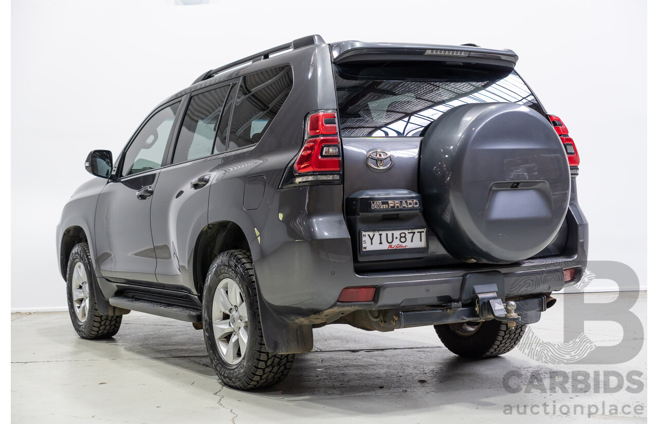 10/2018 Toyota Landcruiser Prado GXL (4x4) GDJ150R MY17 4d Wagon Graphite Grey Turbo Diesel 2.8L