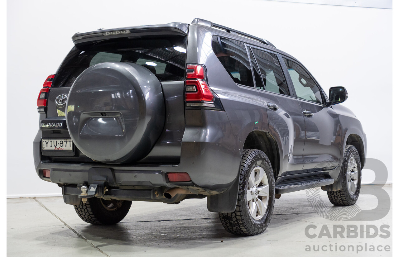 10/2018 Toyota Landcruiser Prado GXL (4x4) GDJ150R MY17 4d Wagon Graphite Grey Turbo Diesel 2.8L