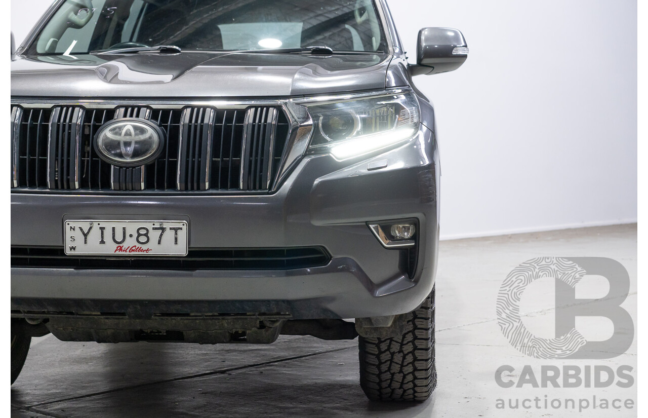 10/2018 Toyota Landcruiser Prado GXL (4x4) GDJ150R MY17 4d Wagon Graphite Grey Turbo Diesel 2.8L